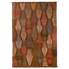 Rug & Kilim's Modern Striped Kilim Geometric Gold Yellow Flat-Weave
