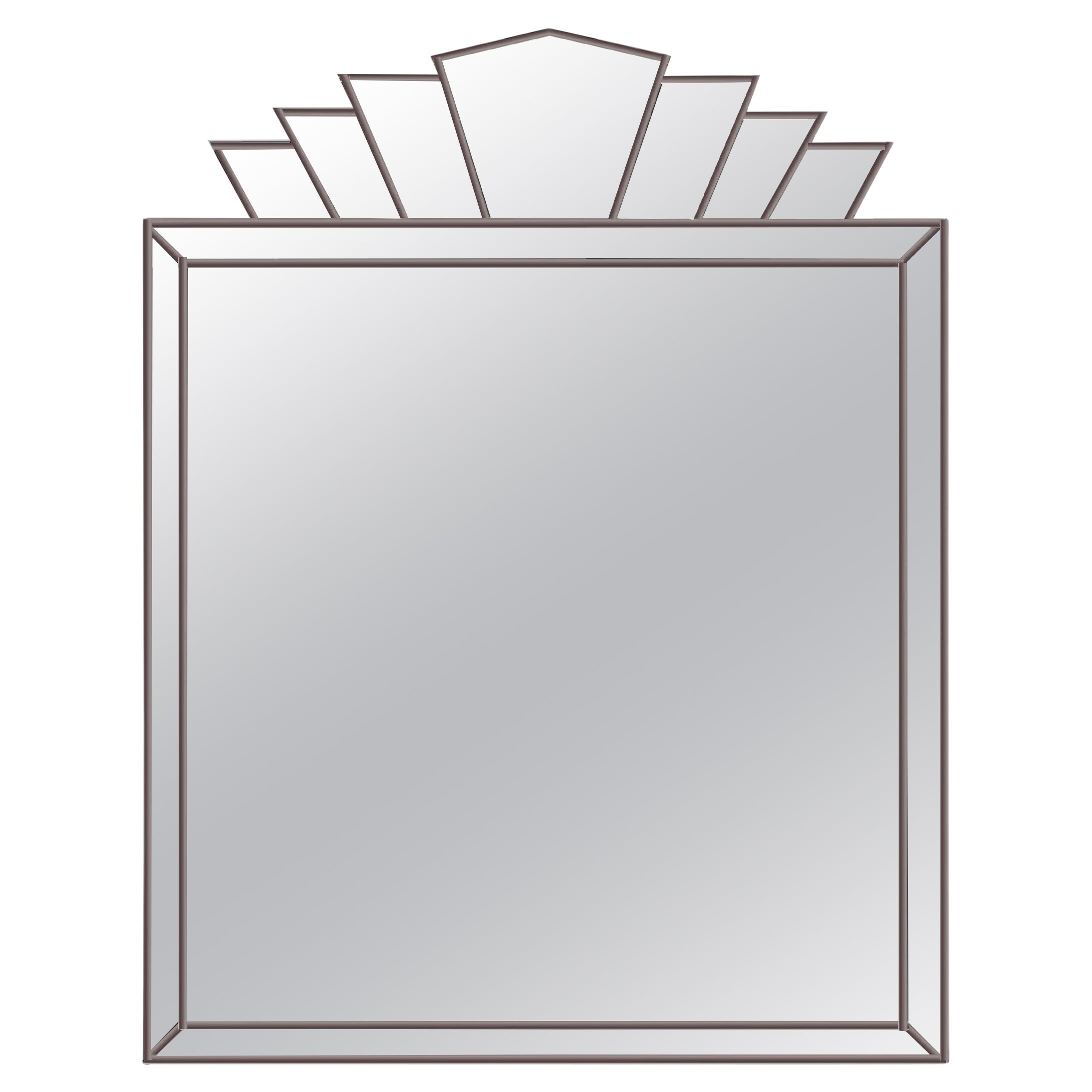 Reign Art Deco Mirror Hecho a Mano - Color Antiguo