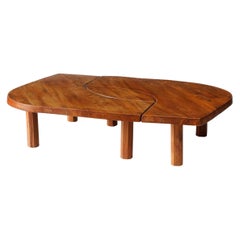 Mesa de roble T22C L'oeil de Pierre Chapo, Francia, 1972