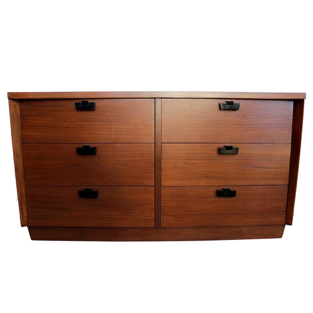 American of Martinsville Walnut Chest of Drawers