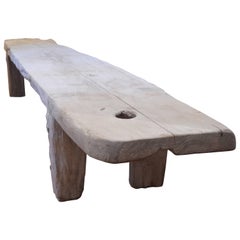 Andrianna Shamaris St. Barts Teak Wood Coffee Table/Bench or Dining Table