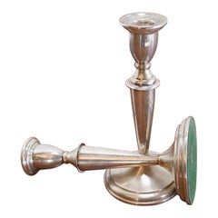 Paire de chandeliers en argent