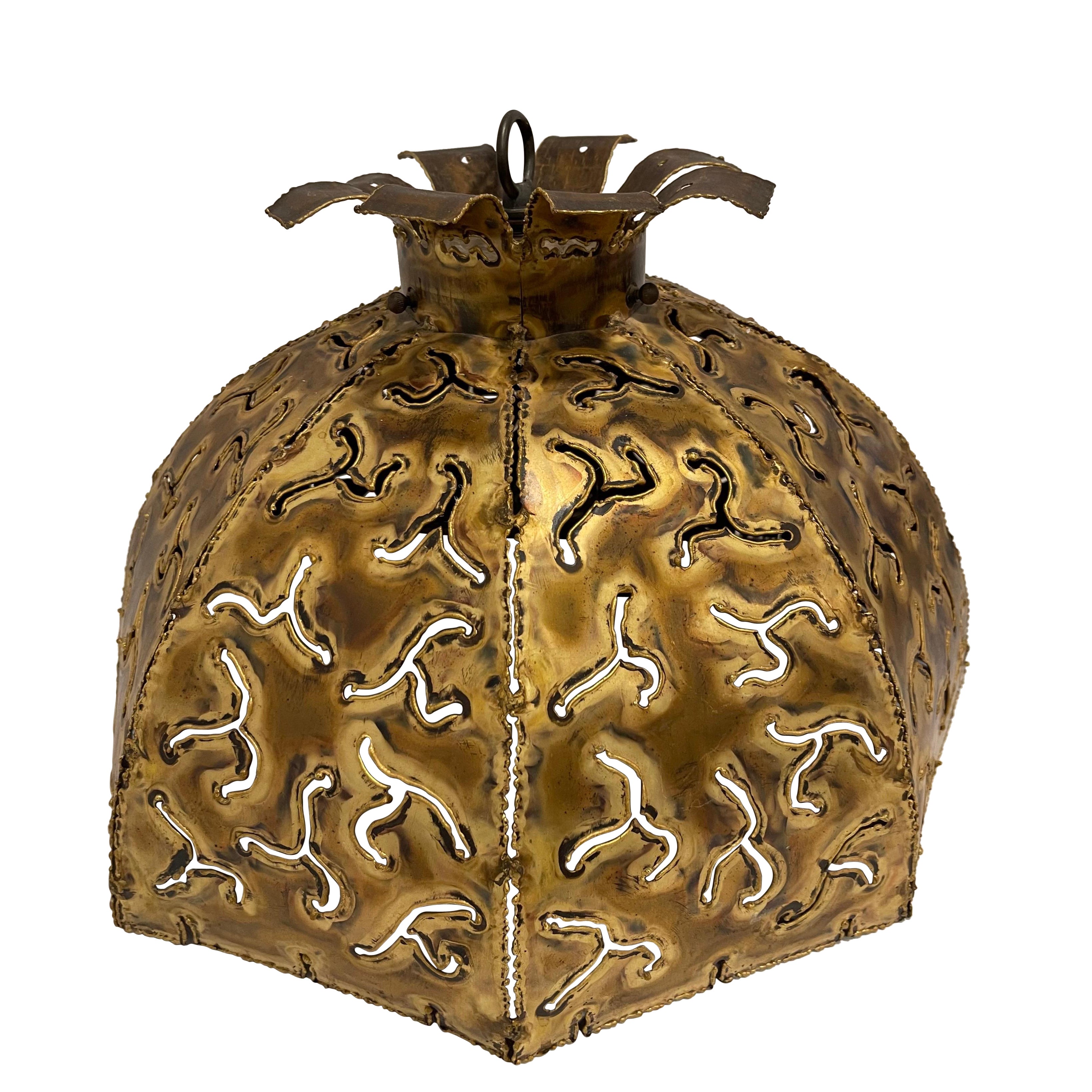 Tom Greene for Feldman Brutalist Pendant Light