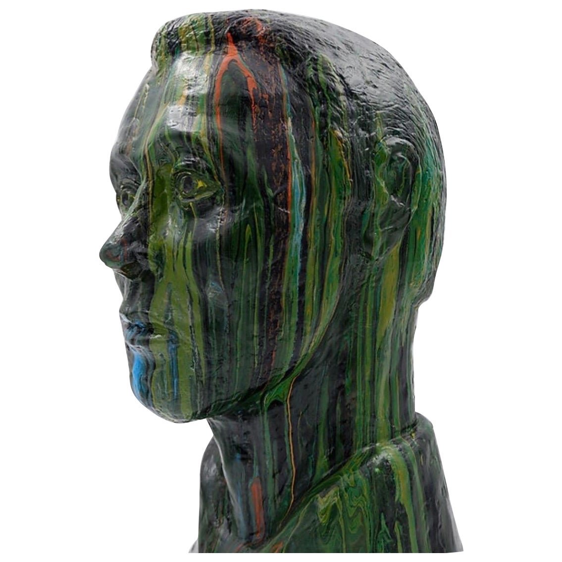 Scultura con colori versati - firmata in vendita