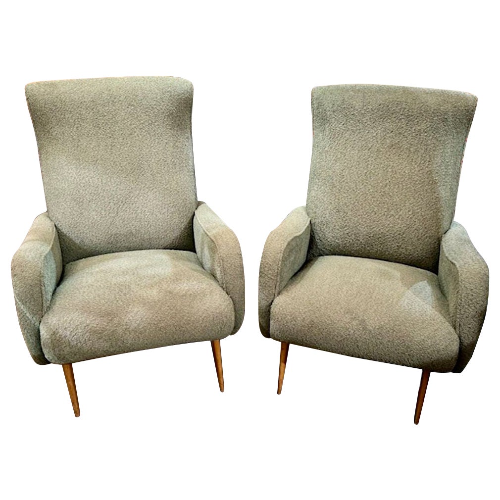 Italian Mid Century Chairs after Marco Zanuso For Sale