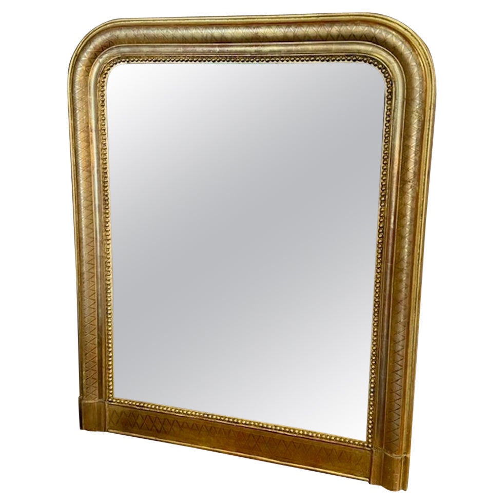 Louis Philippe Mirror with X Patern
