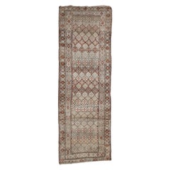 Vintage Distressed Caucasian Rug Runner