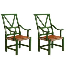 Pair of Victory Chairs by John Kandell