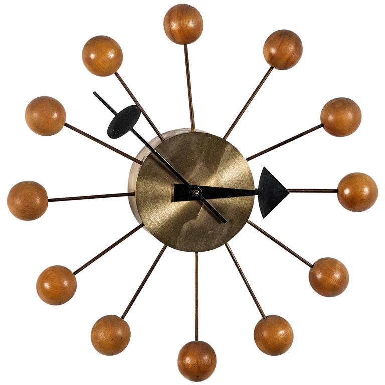 krave glemsom Vælg Wall Clock - George Nelson "Ball Clock" for Herman Miller at 1stDibs | herman  miller wall clock, herman miller clocks, herman miller ball clock