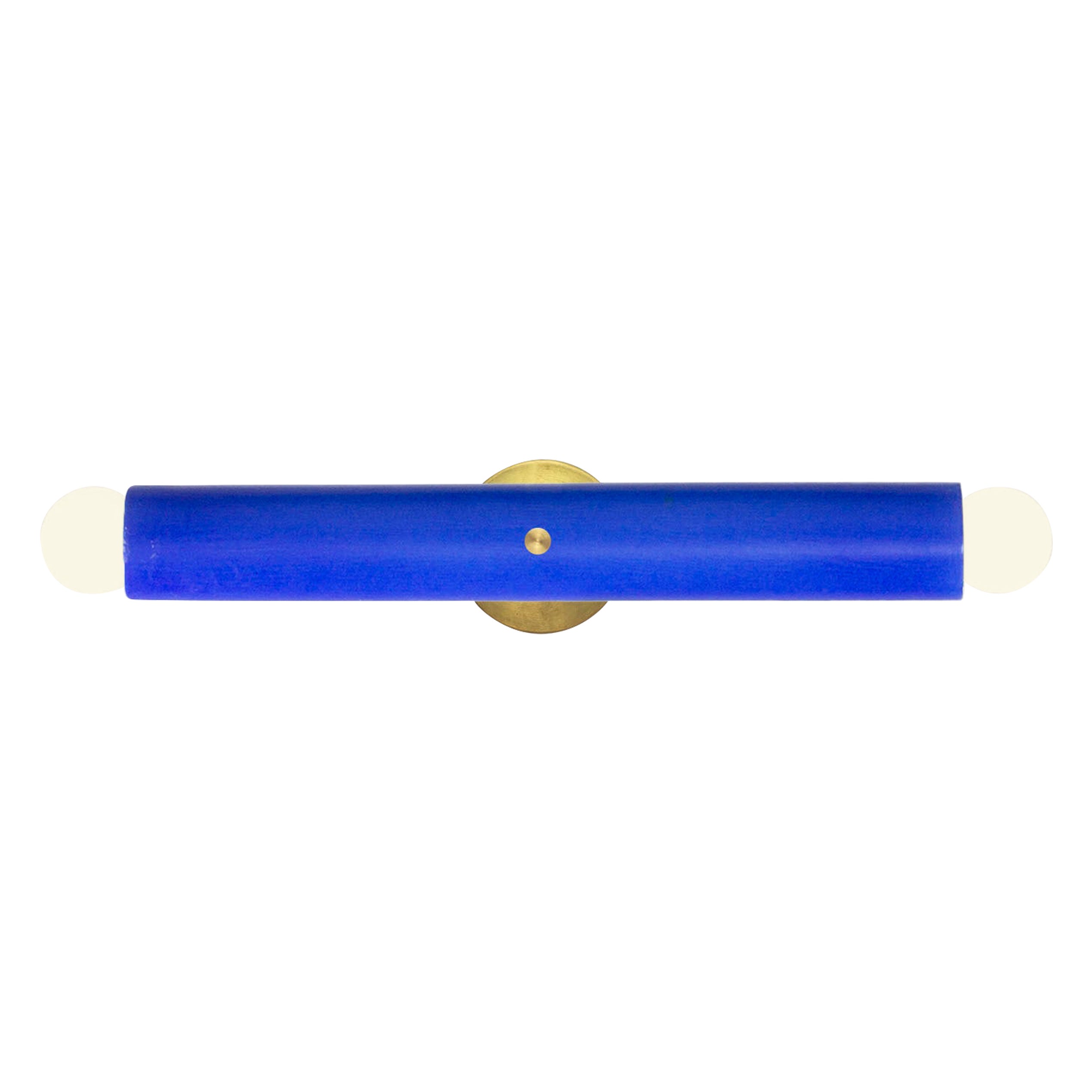 Lampe murale TRN de Pani Jurek, laiton, bleu cobalt