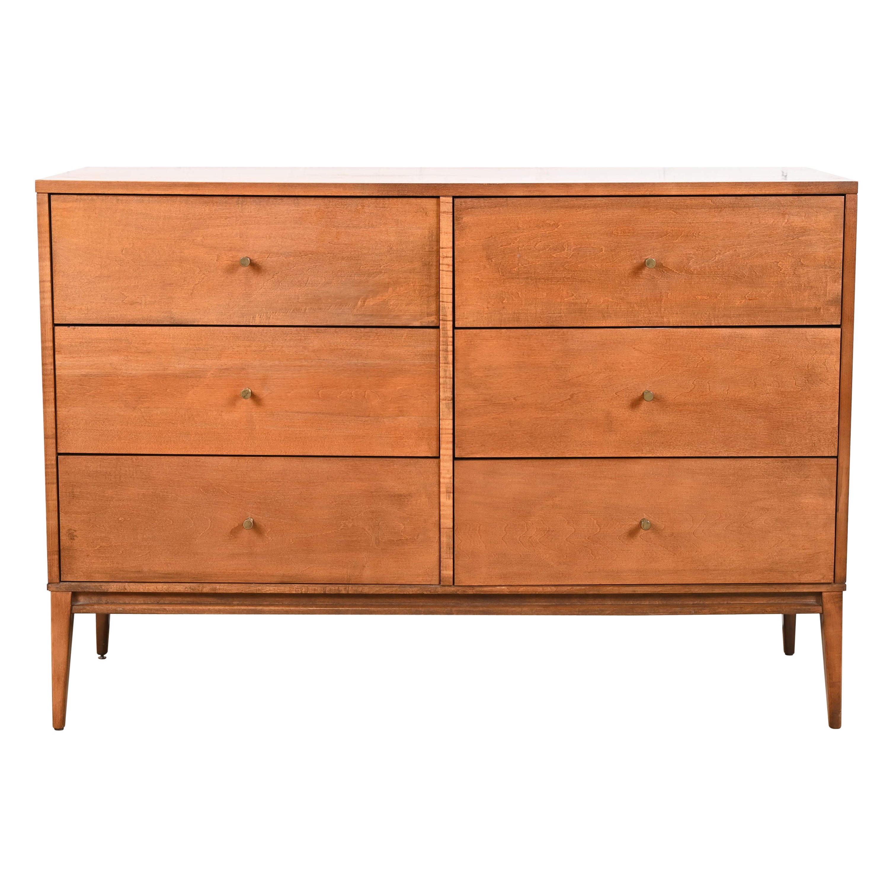 Paul McCobb Planner Group Solid Birch Dresser or Chest of Drawers, 1950s For Sale