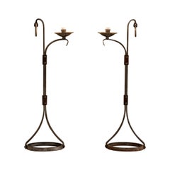 Set of two floor lamps attributed to Jean-Pierre Ryckaert, France, 1960