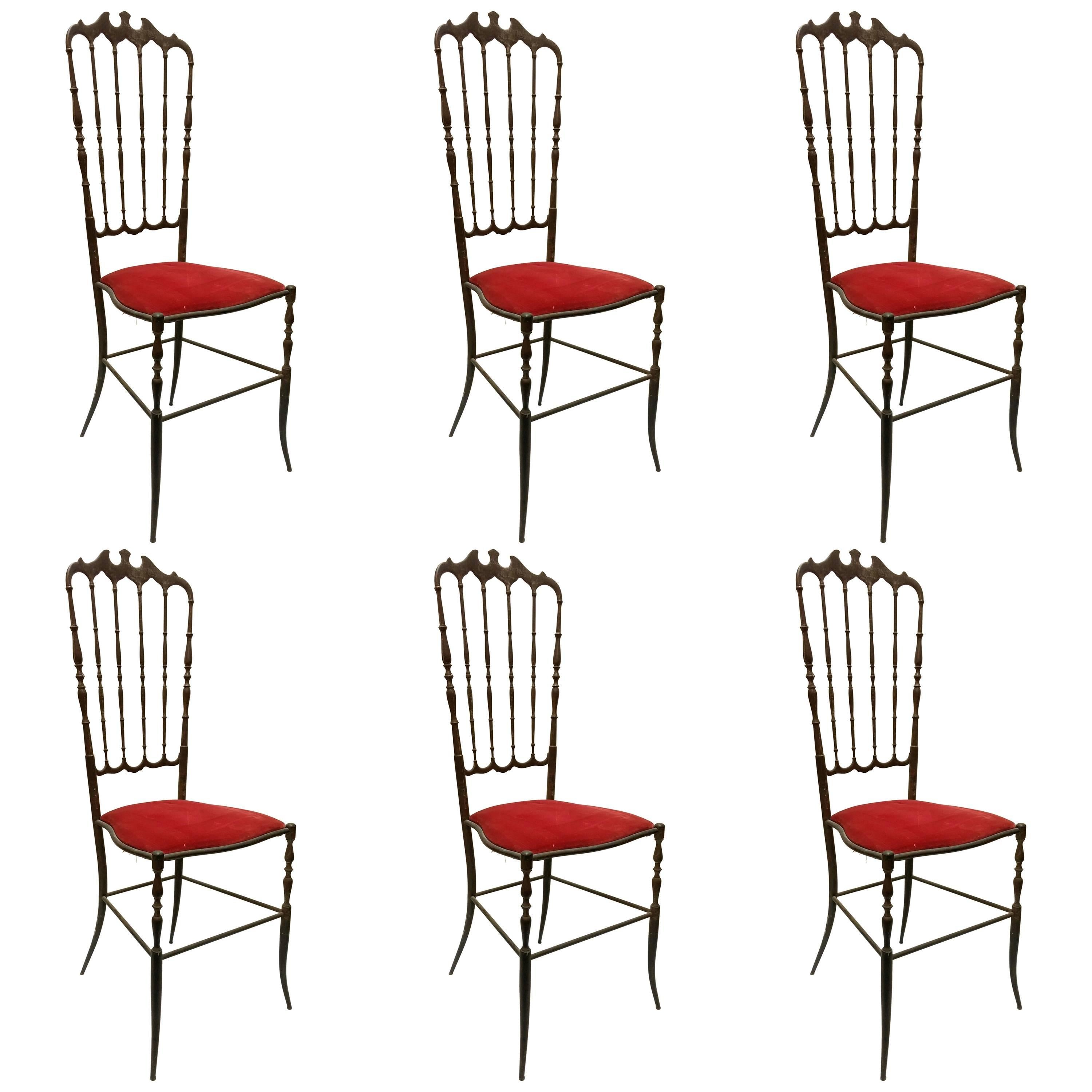 Chiavari Chairs Set of Six 