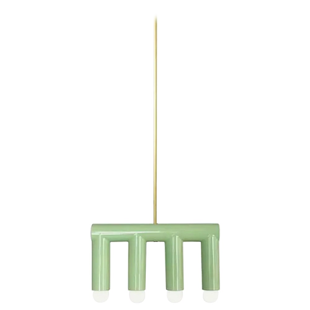 Ceramic Pendant Lamp 'TRN B3' by Pani Jurek, Pistachio