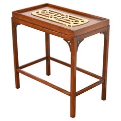 Baker Furniture Historic Charleston Georgian Mahogany and Brass Tea Table