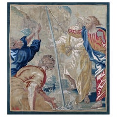 Le bâton de Moïse, Exode 7, Tapisserie de Bruxelles XVIIIe siècle - L1m93xh2m13, 1464