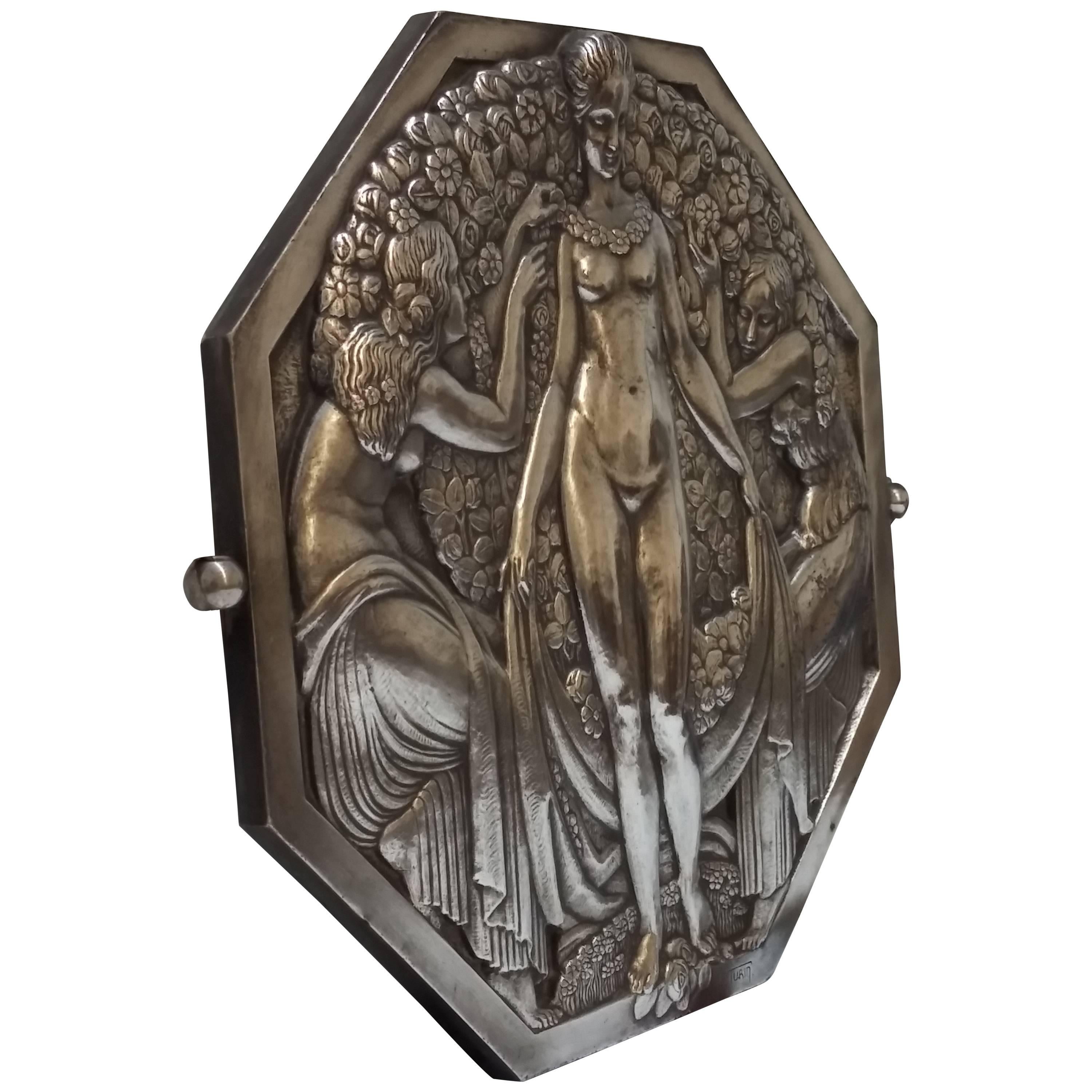 French Art Deco Medallion by Pierre Turin