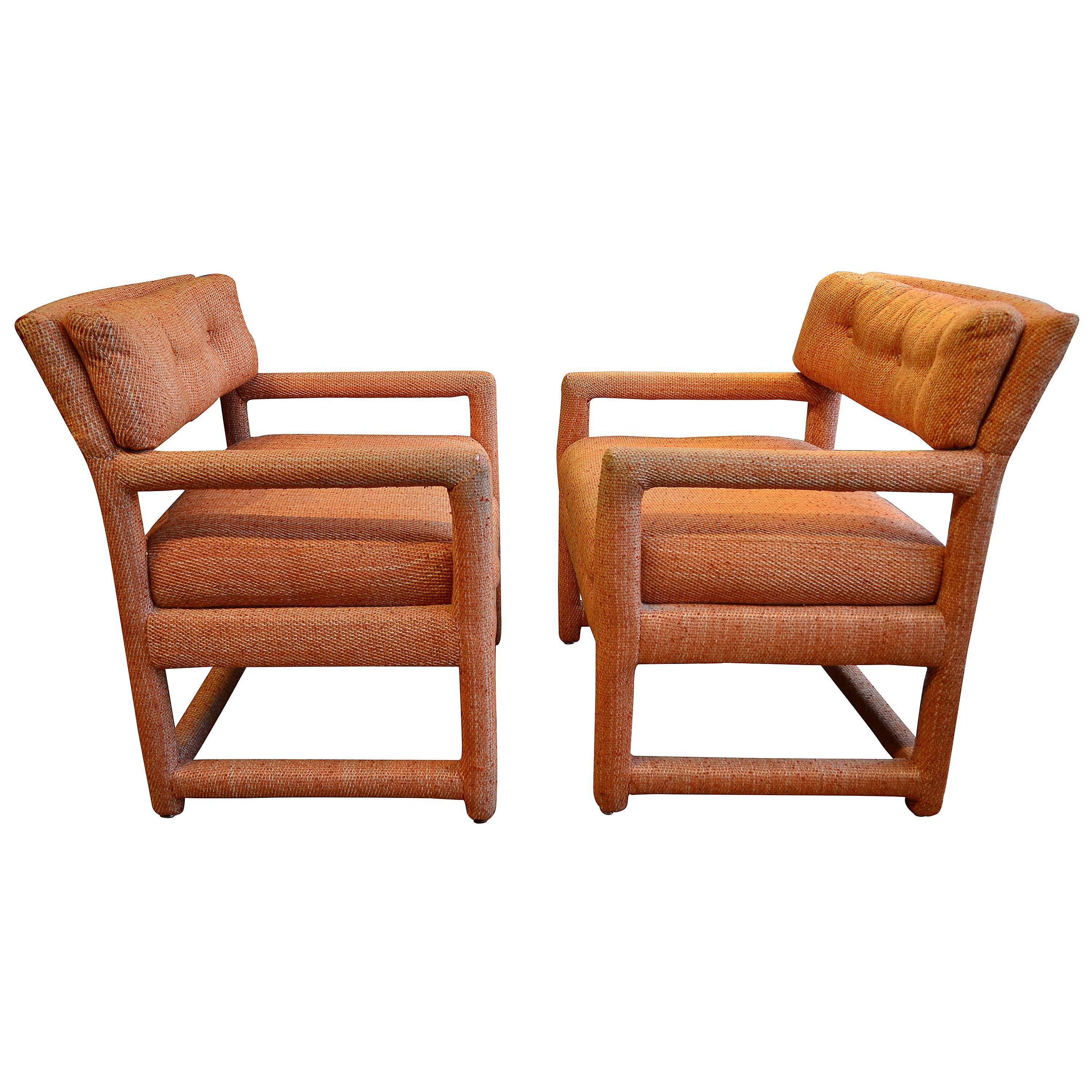 Pair of Milo Baughman Parsons Chairs