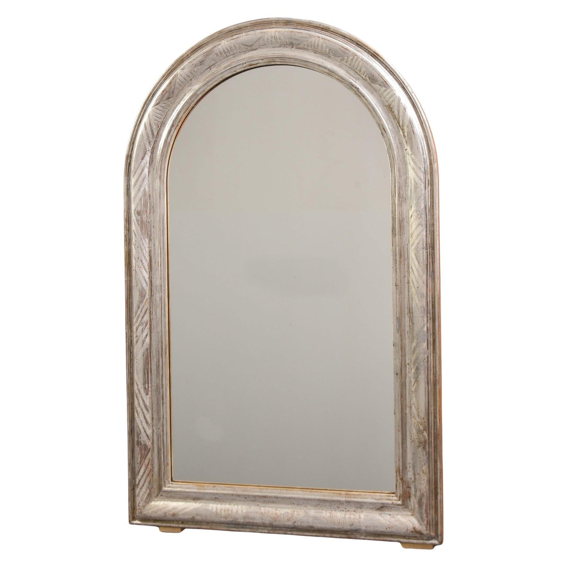 19th Century French Silver Gilt Louis Philippe Mirror