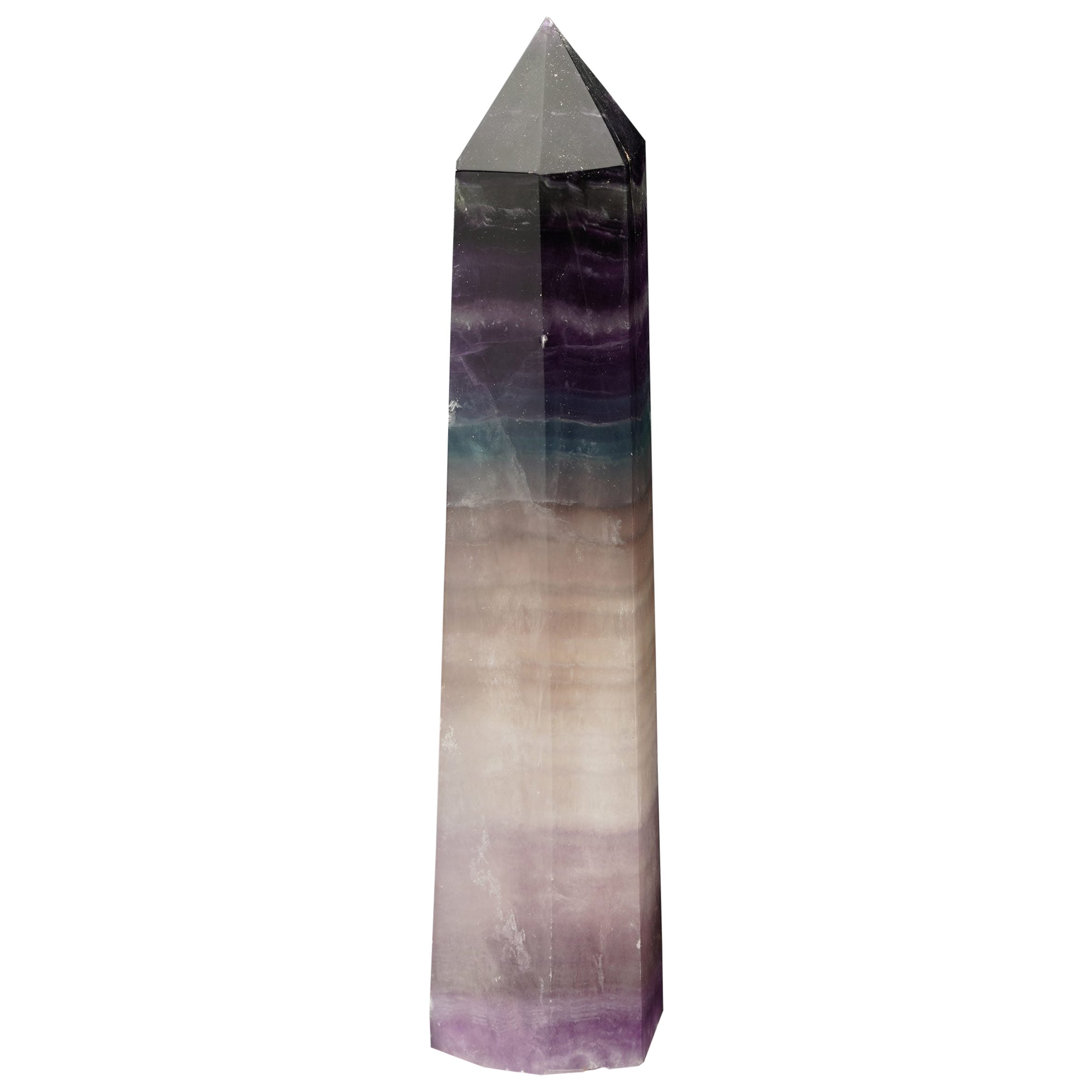 Elegant Fluorite Obelisk from China