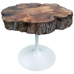 Custom Maple Live Edge Table on Knoll Saarinen Table Base