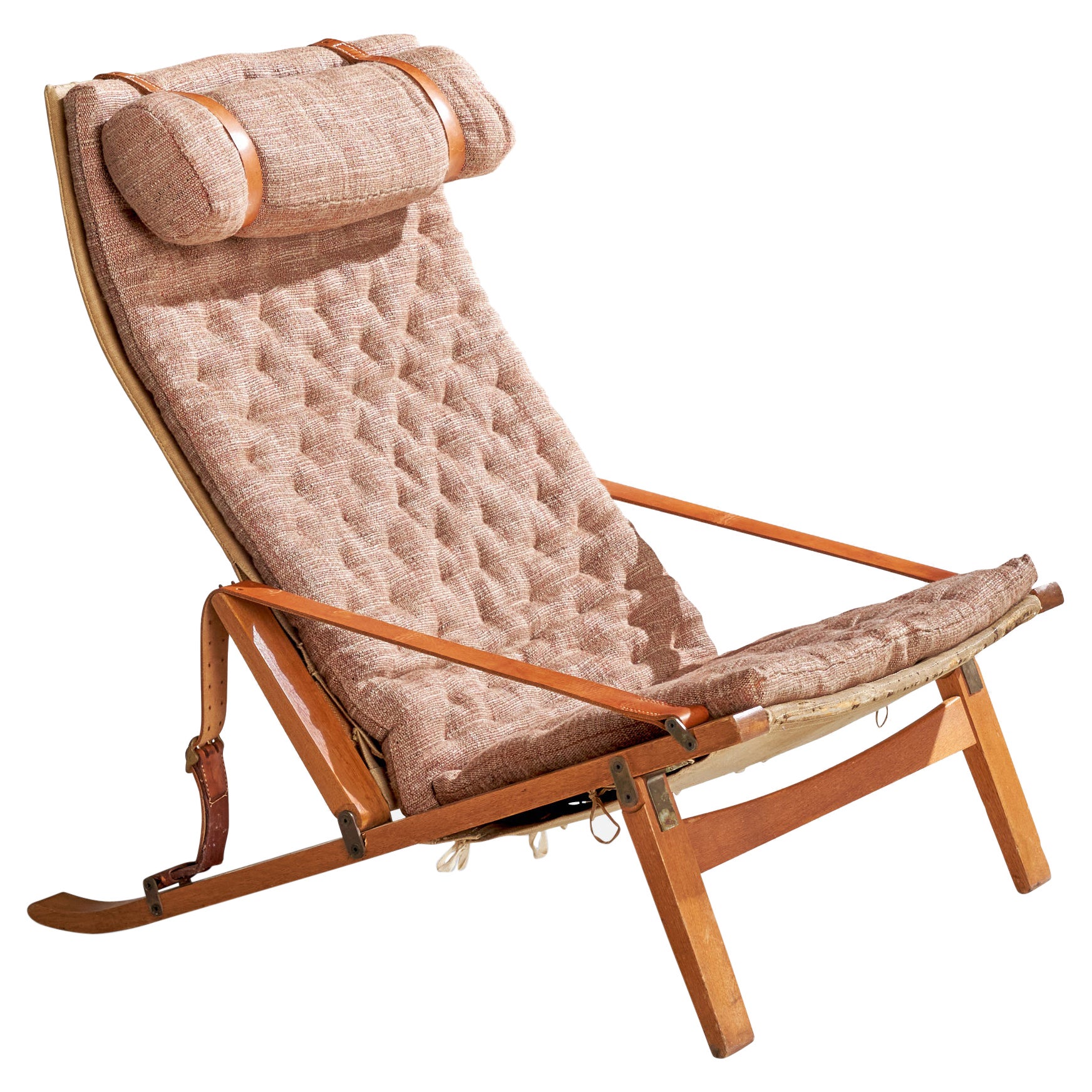 Jørgen Kastholm & Preben Fabricius, Lounge Chair, Fabric, Leather, Denmark, 1960