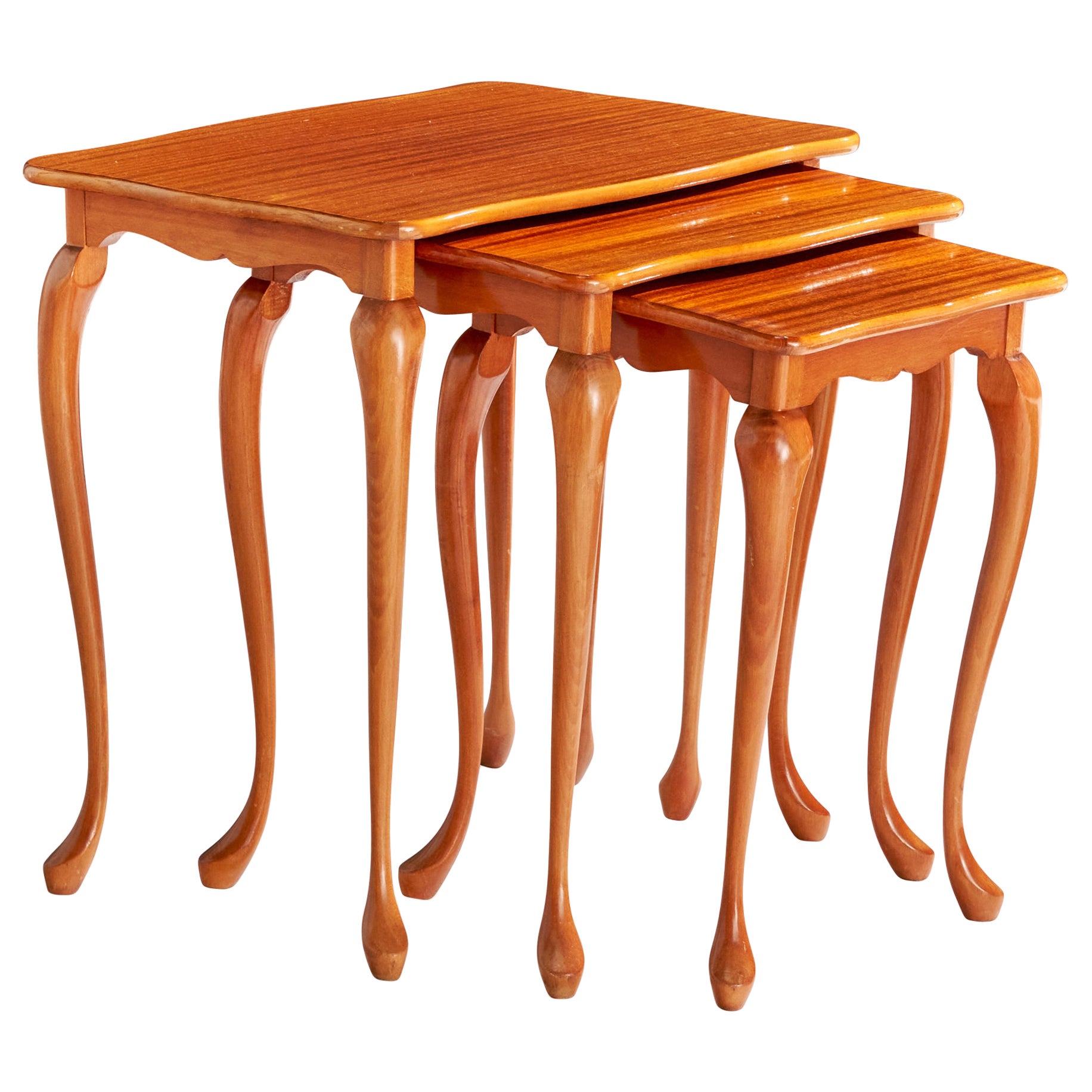 Diseñador sueco, Mesas nido, Madera, Suecia, Años 30 en venta