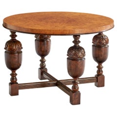 Schwedischer Designer, Beistelltische, Birke, Schweden, 1930er Jahre