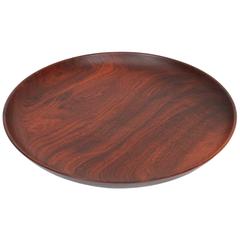 Large Turned Walnut Centerpiece Bowl by William Frost