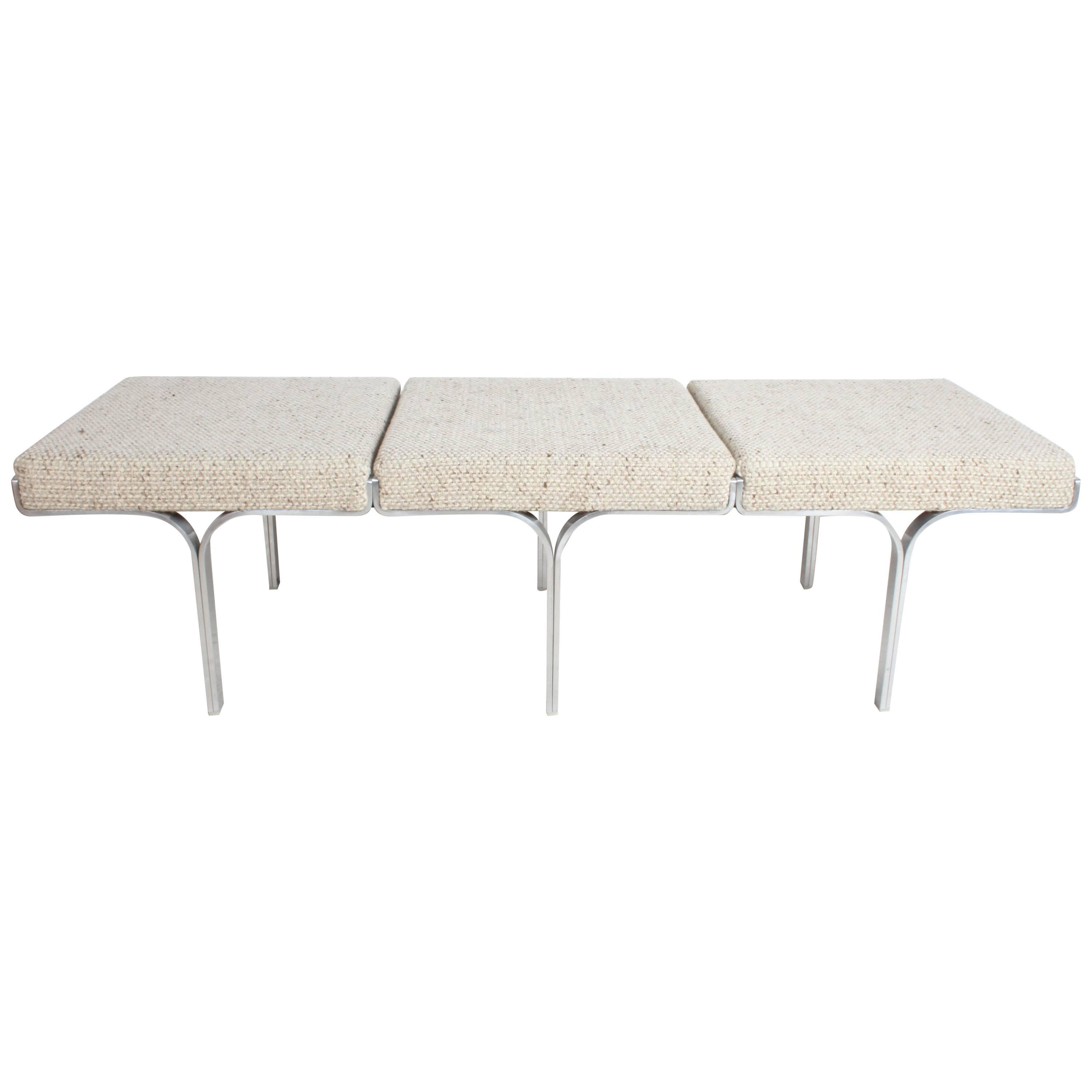 John Behringer Model 656 Link Triple Aluminum Bench, 1961, MoMA