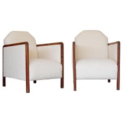 Pair of French Art Deco Arm Chairs