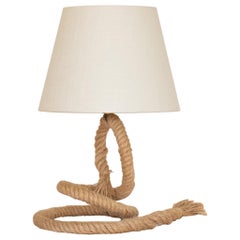 Rope Table Lamp by Audoux-Minet