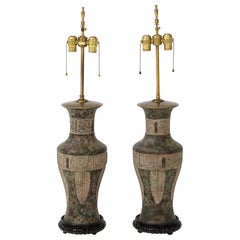 Warren Kessler  Lampade da tavolo in bronzo degli anni '60
