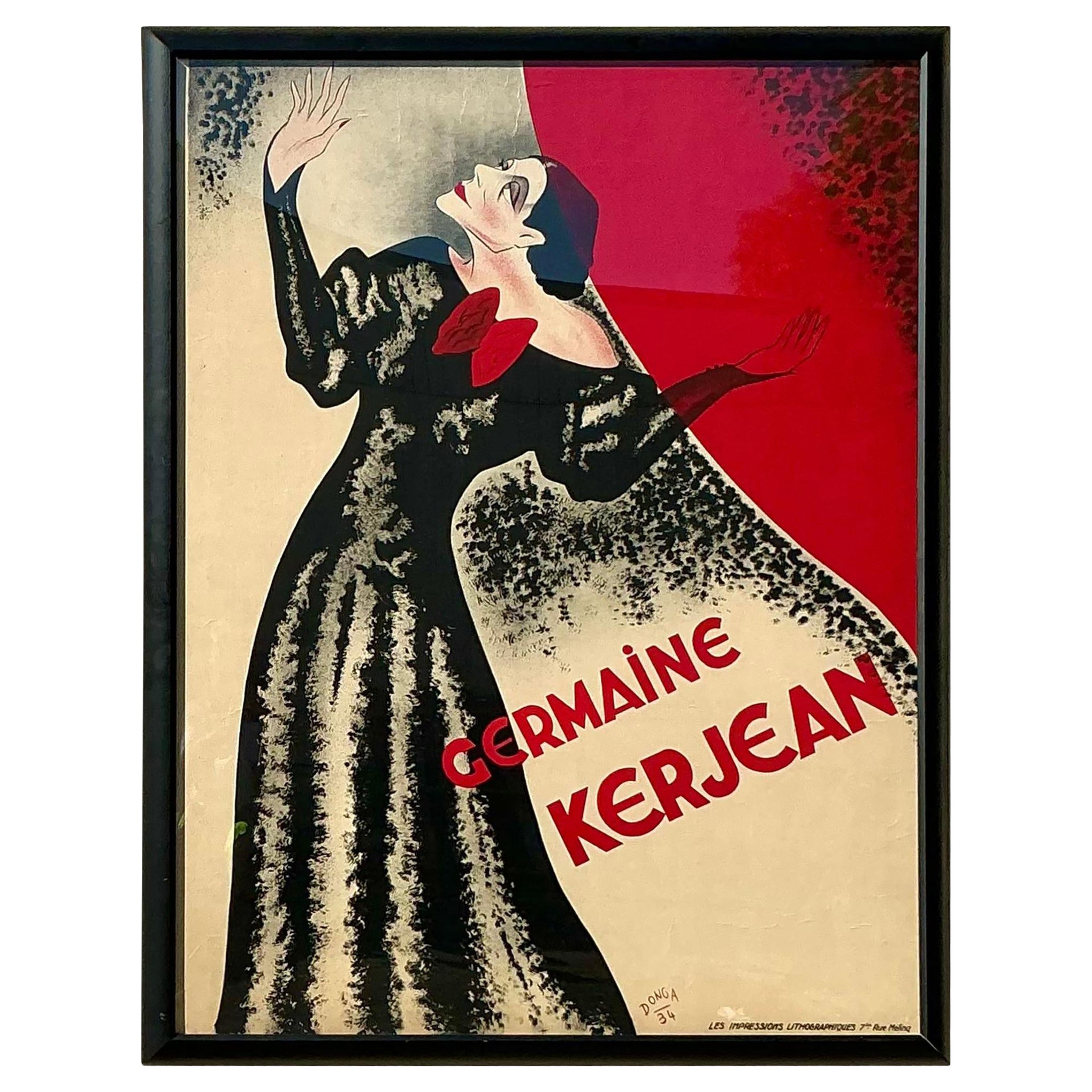 Vintage Boho Germaine Kerman Marquee Poster