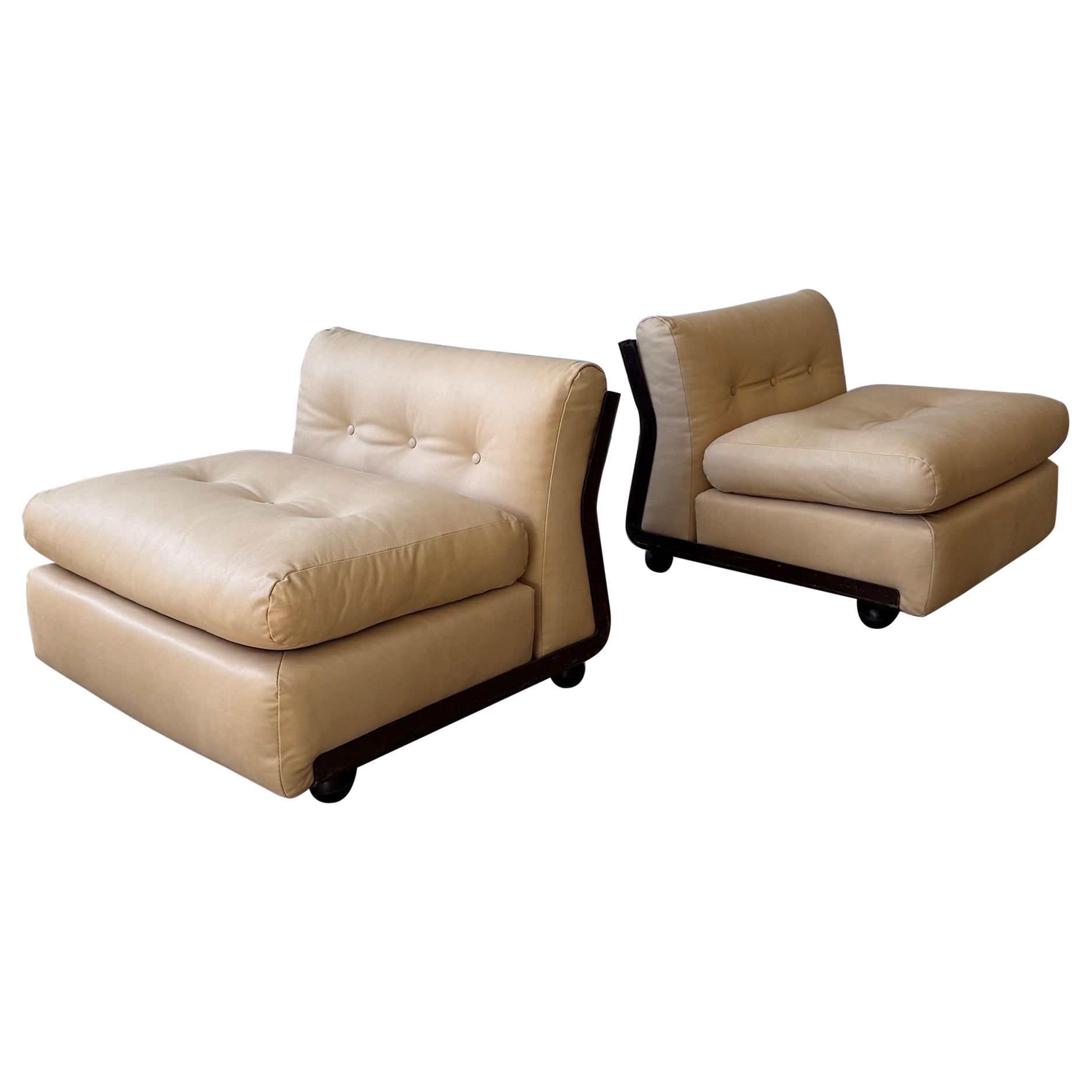 Fauteuils de salon modulaires Amanta de Mario Bellini pour B&B Italia