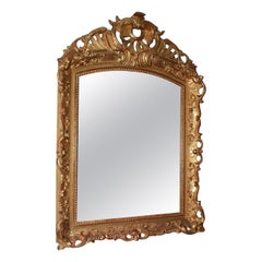 Antique Gilded French Mirror from Early 1800s in Louis XV Style