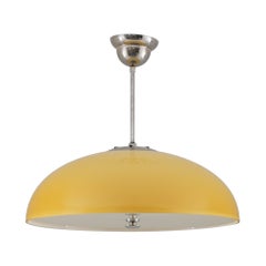 Scandinavian Functionalist Glass Pendant, 1930s