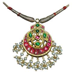 Antique Indian Jewelry Mughal Style Necklace