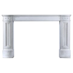 Regency Style Statuary Marble Fireplace
