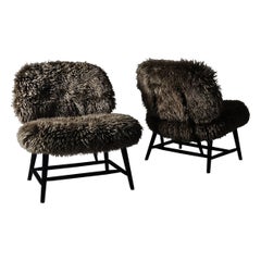 Scandinavian modern 'Teve' chairs by Alf Svensson for Bra Bohag, Sweden, 1950s
