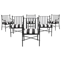 Juego de seis sillones de comedor Michael Taylor Montecito Garden