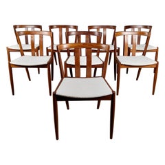 8 x Kai Kristiansen Teak Dining Chairs Schou Andersen Mid Century Vintage Retro