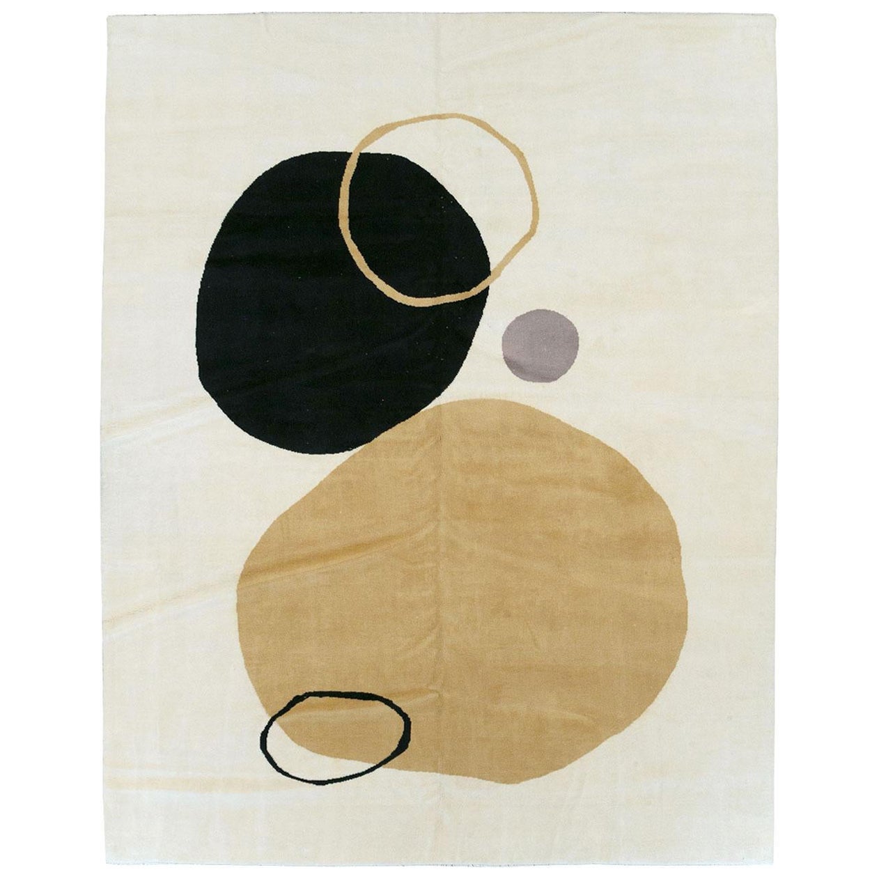 Contemporary Turkish Abstract Style Room Size Carpet (tapis contemporain de style abstrait turc)
