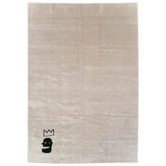 Tapis contemporain de style turc dans le style de Jean-Michel Basquiat.