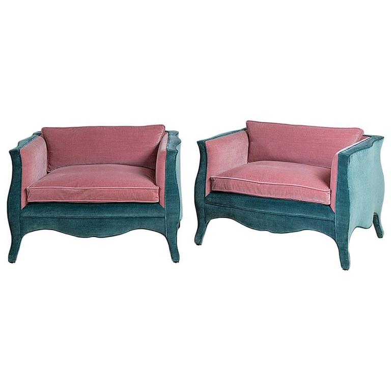 Standard Pair of French Style Armchairs by Talisman Bespoke For Sale at