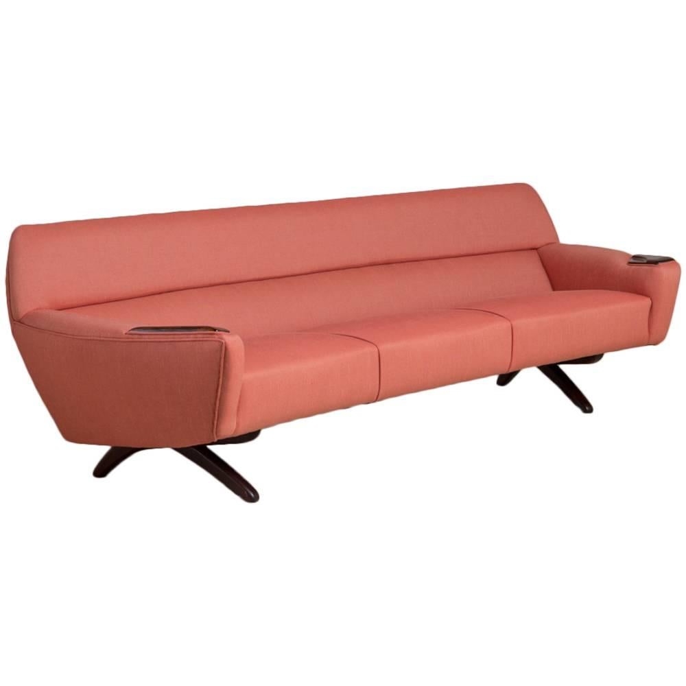 Rare Danish Sofa, circa 1964 Designed by Leif Hansen For Sale