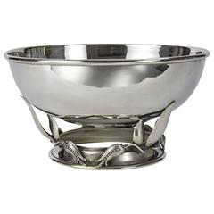 Carl Poul Petersen Mid-Century Modern Sterling Silver Footed Bowl, circa 1960s 10
