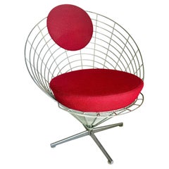 1st edition Verner Panton K2 Wire Cone Chair for Plus-Linje Denmark