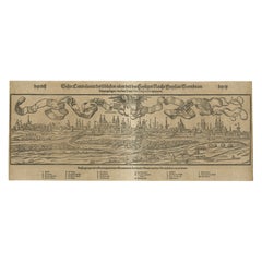 Vue panoramique de Worms au XVIe siècle : Une gravure sur bois de Sebastian Münster