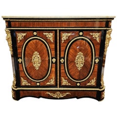 French Brown and Gilt Bronze Cabinet by Diehl